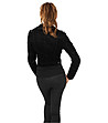 Късо дамско черно яке Katerina-1 снимка