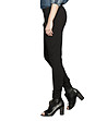 Черен памучен дамски слим панталон Jenna-2 снимка