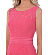 Розова рокля от дантела-3 снимка