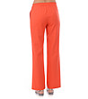 Оранжев дамски панталон с лен-1 снимка