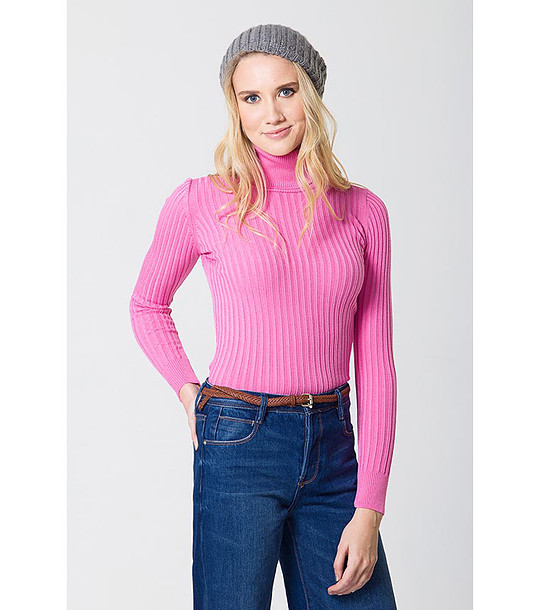 Дамски пуловер в цвят циклама Amber снимка