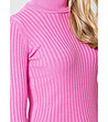 Дамски пуловер в цвят циклама Amber-3 снимка