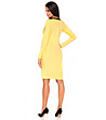 Жълта рокля с джобове Wiki-1 снимка