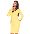 Жълта рокля с джобове Wiki-2 снимка