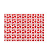 Постелка с принт Червени сърца-1 снимка