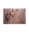 Постелка с принт Дървени сърца-0 снимка