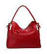 Червена дамска чанта от естествена кожа Sally-1 снимка