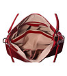 Червена дамска чанта от естествена кожа Sally-3 снимка
