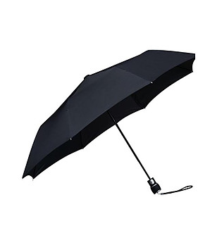 Черен сгъваем чадър снимка