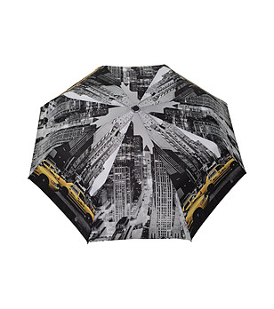 Сгъваем автоматичен чадър с принт New York снимка
