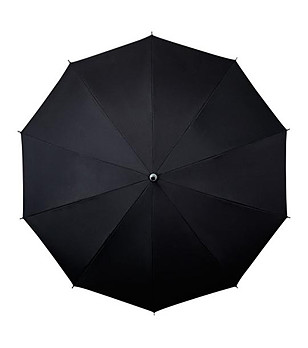 Черен чадър с презрамка снимка