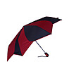 Дамски сгъваем чадър в черно и червено-1 снимка