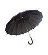 Голям автоматичен чадър в черно-1 снимка