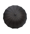 Голям автоматичен чадър в черно-2 снимка