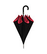Двупластов чадър в черно и червено-1 снимка