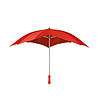 Червен чадър с формата на сърце-2 снимка