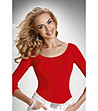 Дамска памучна червена блуза Eleni-0 снимка