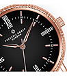 Мъжки часовник  в черно и розовозлатисто Tim-2 снимка