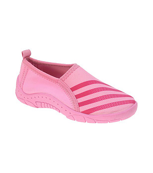Детски текстилни аква обувки в розово снимка