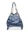 Дамска кожена чанта в синьо Adel-0 снимка