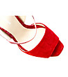 Червени дамски сандали от естествена кожа Molly-1 снимка