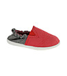 Текстилни детски обувки в сиво и червено-0 снимка