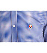 Синя памучна мъжка риза на каре Roman-3 снимка
