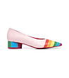 Многоцветни дамски кожени обувки Karra-0 снимка