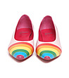 Многоцветни дамски кожени обувки Karra-1 снимка