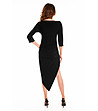 Черна асиметрична рокля Dolores-1 снимка