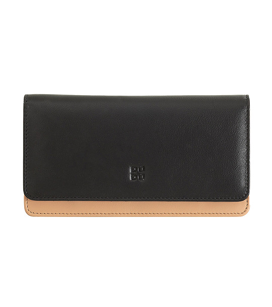 Черен кожен дамски портфейл Alison с RFID защита снимка