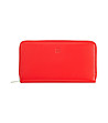 Червен кожен дамски портфейл Cora-0 снимка