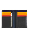 Черен мъжки кожен портфейл с цветни елементи Craig-1 снимка