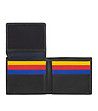 Черен мъжки кожен портфейл Adam с цветни отделения-2 снимка