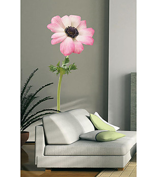 Декоративен стикер за стена Рink anemone снимка