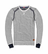 Светлосив мъжки памучен пуловер Craig-0 снимка
