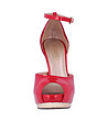 Лачени кожени червени сандали с камъчета Futura-3 снимка