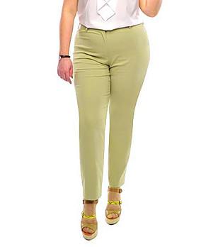 Зелен дамски панталон Luciana снимка