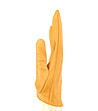Жълти кожени дамски ръкавици Melinda-3 снимка