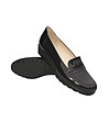 Лачени кожени дамски обувки в черно Mimi-2 снимка