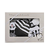 Памучен бебешки комплект от 4 части в черно и бяло-4 снимка