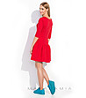Къса червена рокля Jenna-1 снимка