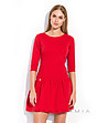 Къса червена рокля Jenna-2 снимка