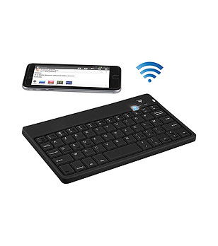 Черна клавиатура за мобилно устройство с Bluetooth снимка