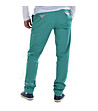Памучен мъжки спортно-елегантен панталон в зелено-1 снимка