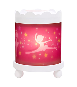 Бяла магическа кръгла лампа Принцеси снимка