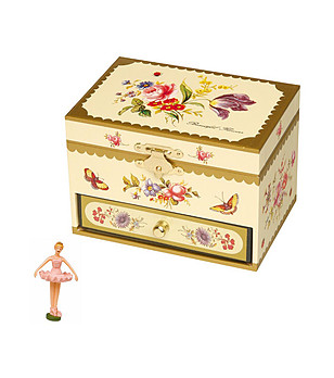 Музикална кутия Цветя снимка
