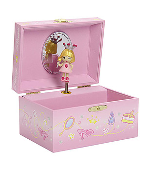 Розова музикална кутия Принцеса снимка