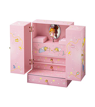 Голяма музикална кутия с чекмеджета Балерина снимка