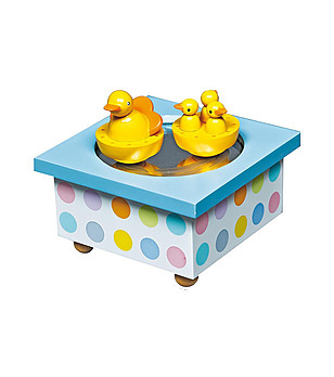 Дървена музикална кутия Патета снимка